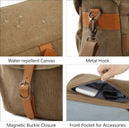 BAGSMART Camera Bag, SLR DSLR Canvas Crossbody Camera Case, Compact Camera - Image 4