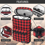 Opux 2 Bottle Wine Tote Carrier, Insulated Cooler Bag - Image 4