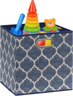 SIMPLE HOUSEWARE 11-Inch Collapsible Fabric Cube Storage Bin - Image 7