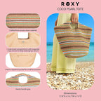 Roxy Women's Beach Tote Bag | Travel | Vacation | Straw | Lightweight | - Image 7