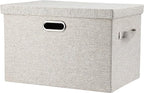 Large 17 36 Quart Collapsible Stackable Storage Bins by GraciadecoStorage