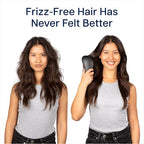 Crave Naturals Glide Thru Detangling Brush, Detangler Brush for Curly, Straight, Wet and Dry Hair Comb for Adults and Kids, Hair Accessories for Women, Black (Pack of 2)