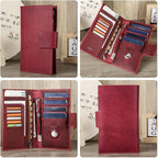Top Grain Leather Travel Passport Wallet Holder - Image 2