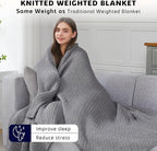 L'AGRATY Knitted Weighted Blanket - Image 3