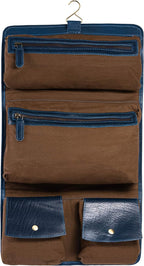 KomalC Premium Buffalo Leather Hanging Toiletry Bag Travel Dopp Kit - Image 2