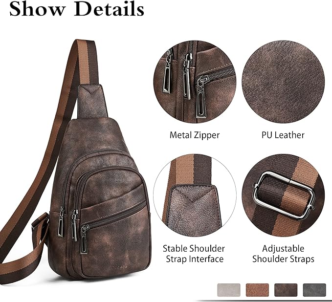 Sling Bag Crossbody Bags for Women Small Cross Body Bag Fanny Packs Chest Sling - Image 5