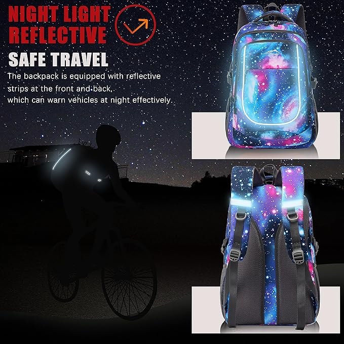 ProEtrade Galaxy Backpack Bookbag - Image 4