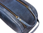 10" Premium Leather Toiletry Travel Pouch - Image 6