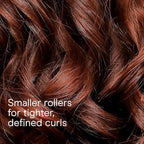 Conair Heatless Curls Hair Roller - 31 Count, Assorted sizes & Colors - Pink, Gray & Purple - Overnight Curl Rollers w/storage case