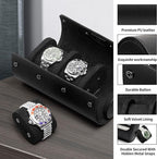 MOZSLY Watch Roll Travel Case 3 Slots Portable Box - Image 3