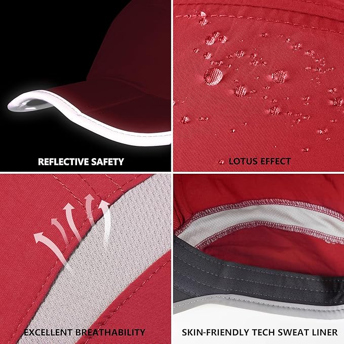 GADIEMKENSD Reflective Folding Outdoor Hat Unstructured Design UPF 50+ Sun - Image 6