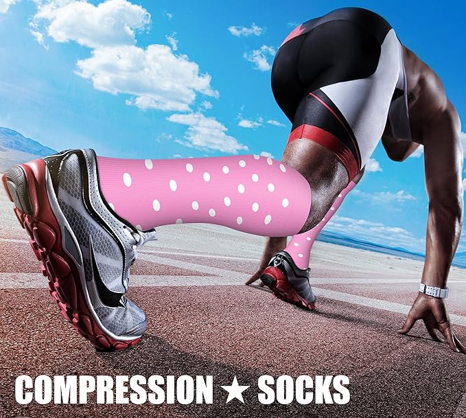 CHARMKING Compression Socks for Women & Men Circulation 15-20 mmHg is Best - Image 3