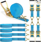 4Pack Heavy Duty Ratchet Straps, 2” 32Ft Ratchet Tie Down Strap, Tie Down by WENQUIT