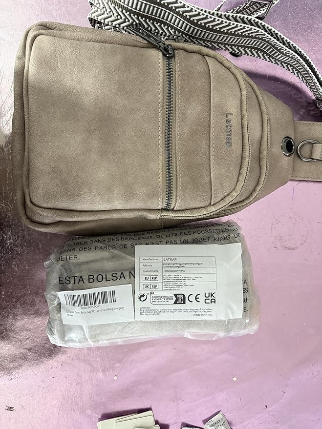 7L Sling Bag for Women Men Leather Small Sling Backpack Daypack Anti Theft - Image 13