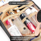 Travel Hanging Toiletry Bag for Women, Large Makeup Bag 8 Leak Proofing - Image 6