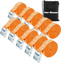 Cartman 1" x 12'Lashing Straps Cargo Tie-Down Strap Up to 600lbs, 10pk in Carry by CARTMAN