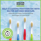 MOUTHWATCHERS Soft Childrens Flossing Manual Toothbrush, Value Pack of 4 - Image 5