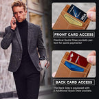 SERMAN BRANDS RFID Blocking Wallet Slim Bifold - Image 4
