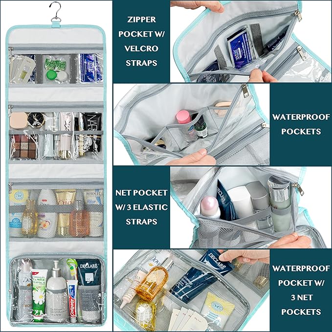 PAVILIA Travel Hanging Toiletry Bag - Image 9