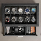 ROTHWELL 10-Slot Watch Box in Leather - Image 4