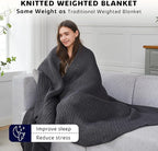 L'AGRATY Knitted Weighted Blanket - Image 3