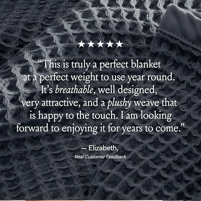 BOLL & BRANCH Waffle Bed Blanket - Image 6