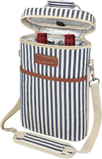 opux 2 Bottle Wine Carrier Tote, Insulated Leakproof Wine Cooler Bag, Wine by OPUX