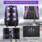 Travel Laptop Backpack, 17.3 Inch Large Capacity College School Bookbags - Image 5