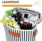 Tirrinia 2 Bottle Insulated Wine Tote Carrier - Image 2