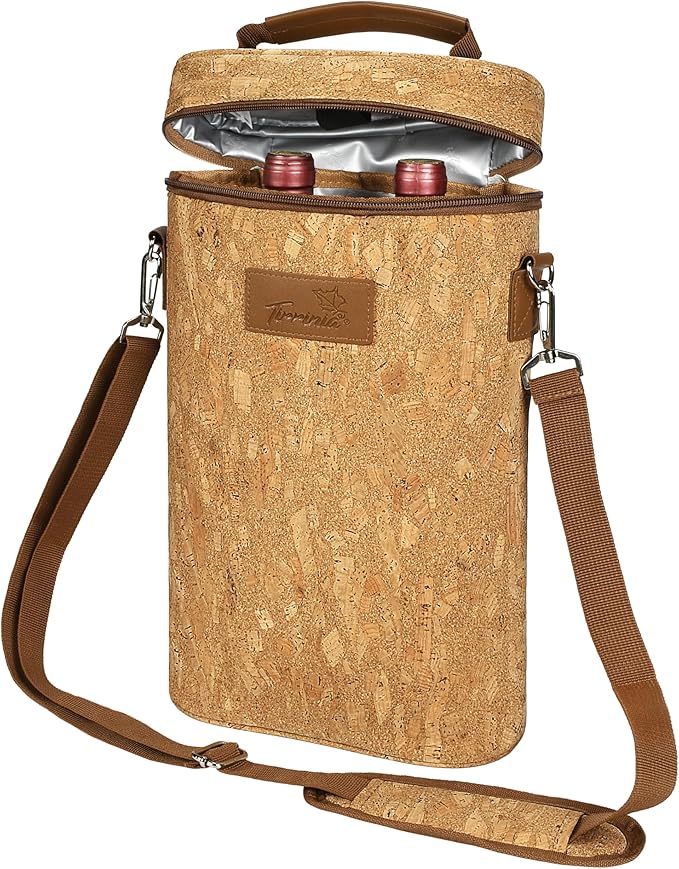 Tirrinia 2 Bottle Wine Gift Tote Carrier by Tirrinia