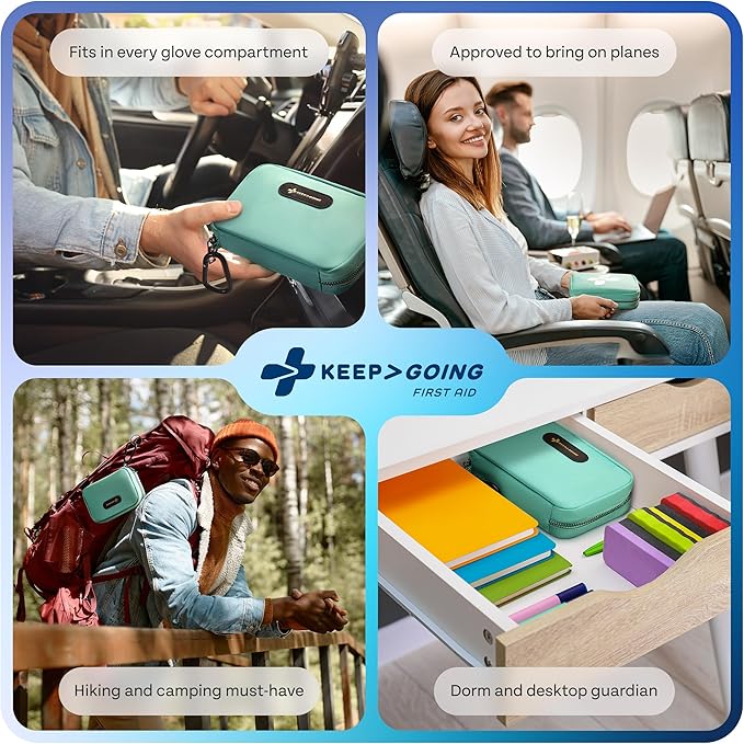 KeepGoing Travel First Aid Kit for Car, Camping and Outdoor Emergencies - Image 7