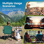 ALPHA CAMP Camping Chair 2 Pack Portable Chair - Image 9
