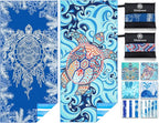 Microfiber Lightweight Beach Towel Sand Free Quick Dry Absorbent Thin Compact by WIDDONEN
