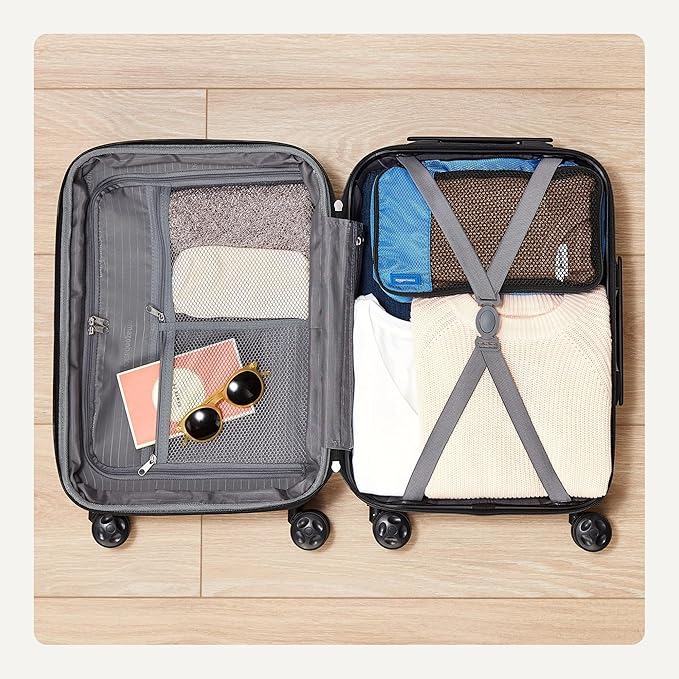 Amazon Basics 26" Hardside Medium Checked Luggage, Hardshell Suitcase - Image 4