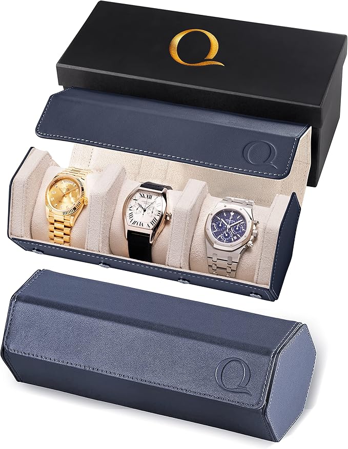 Napa Leather Watch Rolls for Men by QWatch