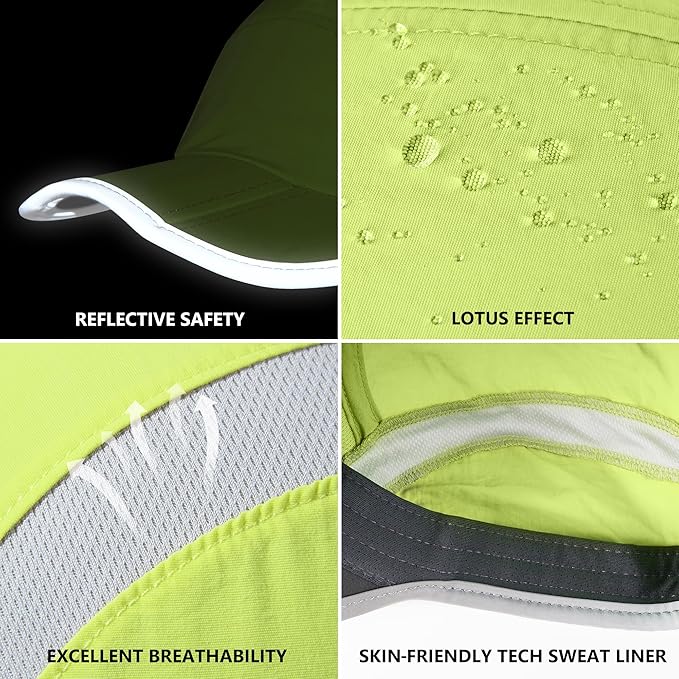 GADIEMKENSD Reflective Folding Outdoor Hat Unstructured Design UPF 50+ Sun - Image 6