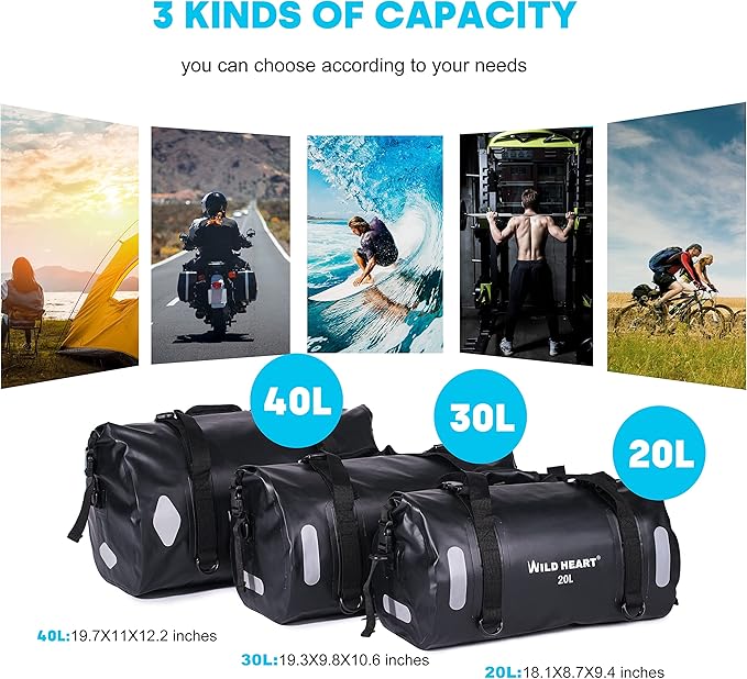 WILD HEART Waterproof Bag Duffel Bag 20L 30L 40L - Image 6