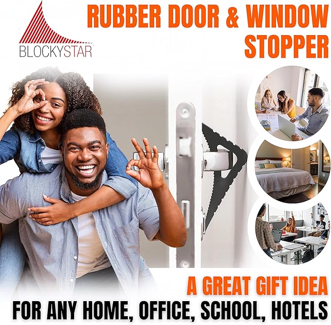 Door Stopper & Window Stopper, Rubber Door Stop Flexible, Door Wedge Stopper - Image 5