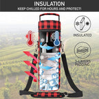 opux Wine Bag Single Bottle Carrier Tote, Insulated Wine Cooler Bag - Image 2