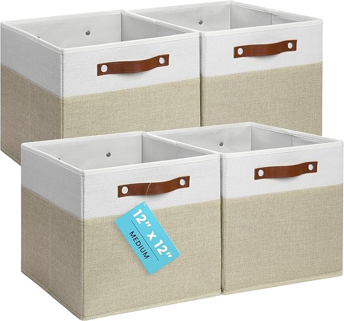 OrganiHaus 12x12 Fabric Storage Bins by OrganiHaus