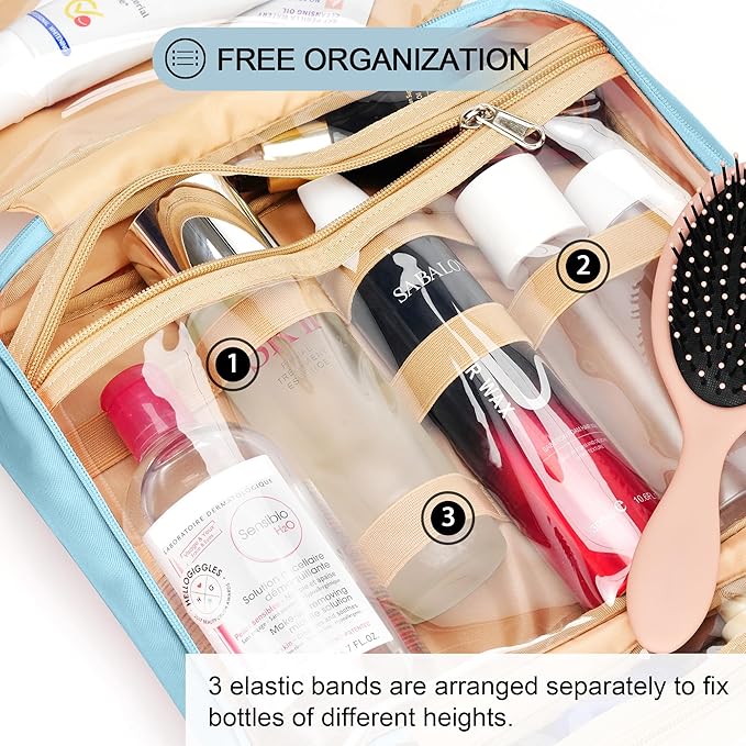 Travel Hanging Toiletry Bag for Women, Cruise Ship Essentials, - Image 5