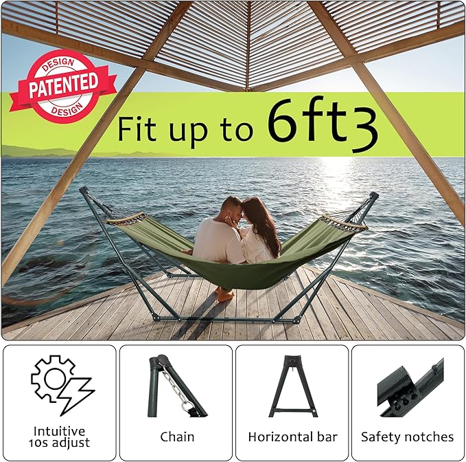 Tranquillo Sturdy Steel Hammock Stand - Image 4