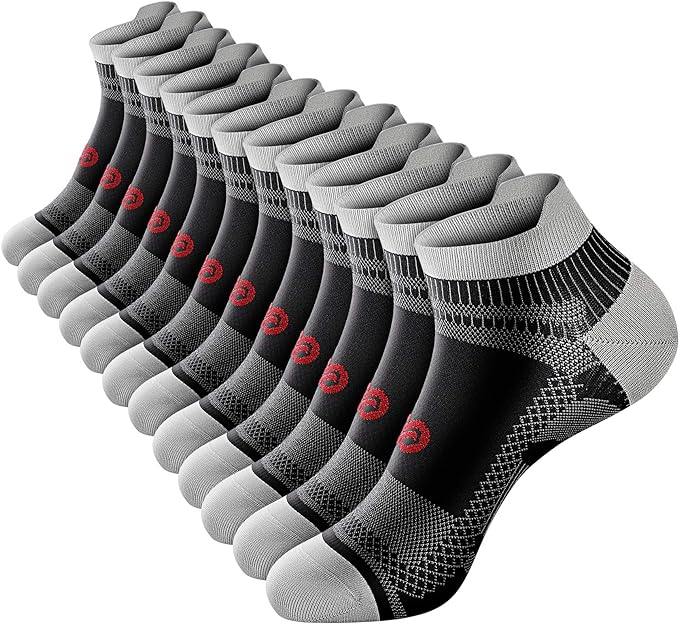 PAPLUS Ankle Compression Sock for Men and Women 2/4/6 Pairs, Low Cut by PAPLUS
