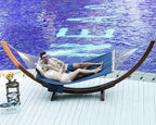Lazy Daze Hammocks 11 FT Double Outside Hammock Quick Dry Olefin Fabric Hammock - Image 8