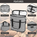 OPUX 3 Bottle Insulated Leakproof Wine Cooler Bag, Portable Wine Bottle - Image 4