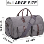 seyfocnia Convertible Travel Garment Bag, Carry on Garment Duffel Bag - Image 2