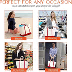 CB STATION Medium Classic Canvas Tote Bag - Image 7