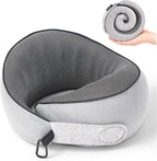 Travel Pillow, 100% Pure Memory Foam Travel Neck Pillow Airplane Neck Support by KPNEOL