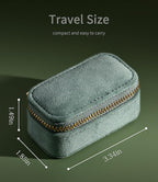 TAIMY Mini Jewelry Travel Case, Velvet Small Travel Jewelry Box, Portable - Image 2