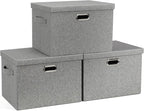 Large 17" 36 Quart Collapsible Stackable Storage Bins by GraciadecoStorage